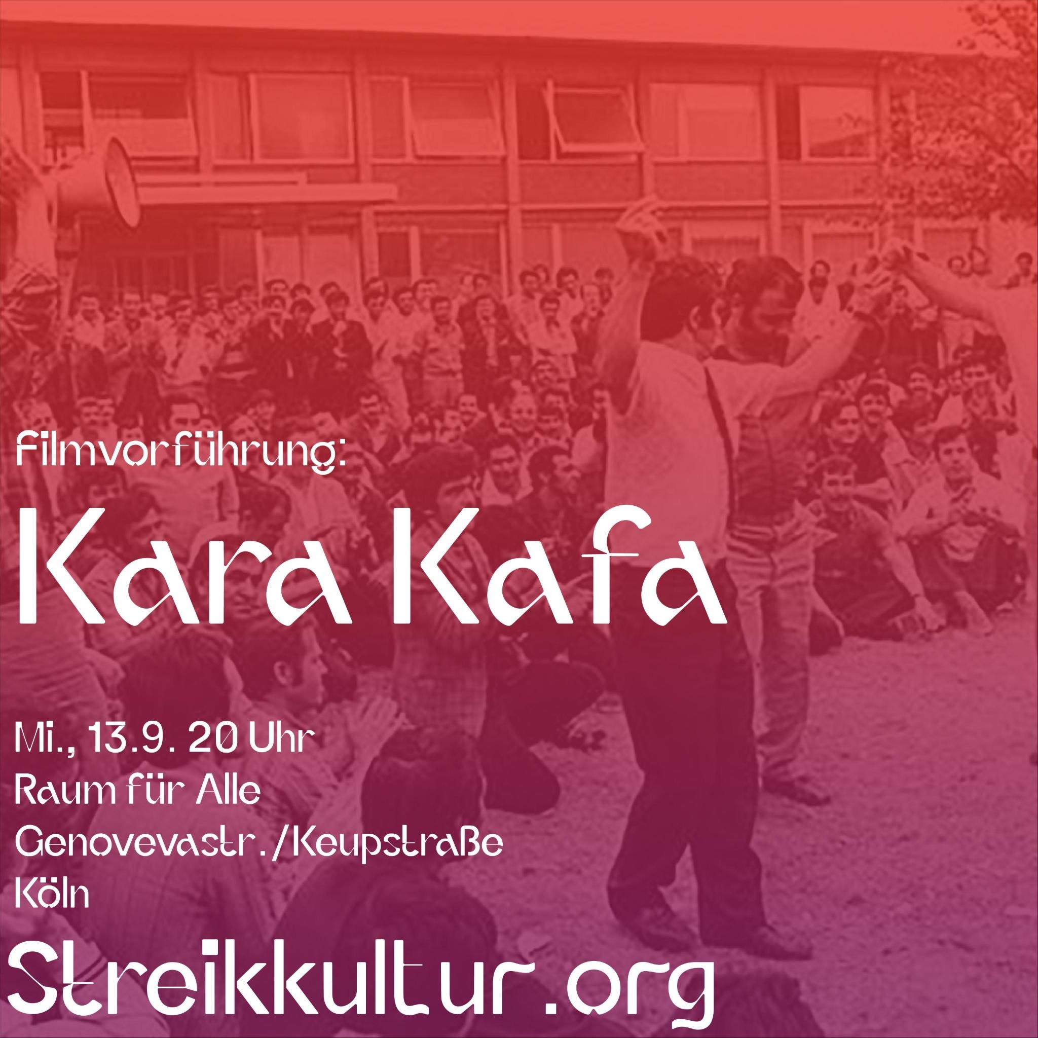13.09.23 20:00 / Filmvorführung „Kara Kafa“ / Raum für Alle
